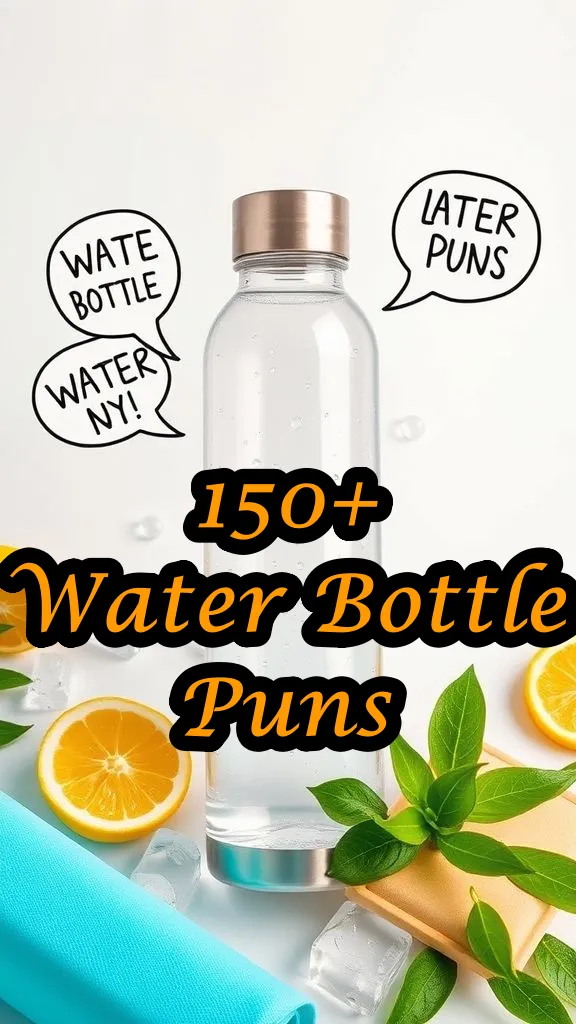 150+ Water Bottle Puns That Will Quench Your Thirst for Laughter 150+ Water Bottle Puns