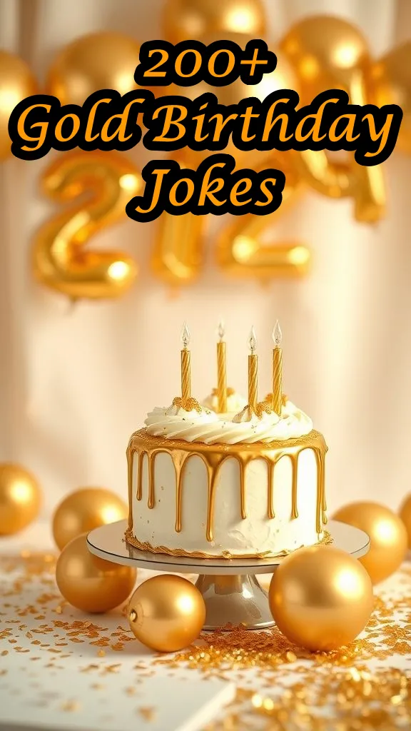 200+ Gold Birthday Jokes That'll Make Your Celebration Shine Bright 200+ Gold Birthday Jokes