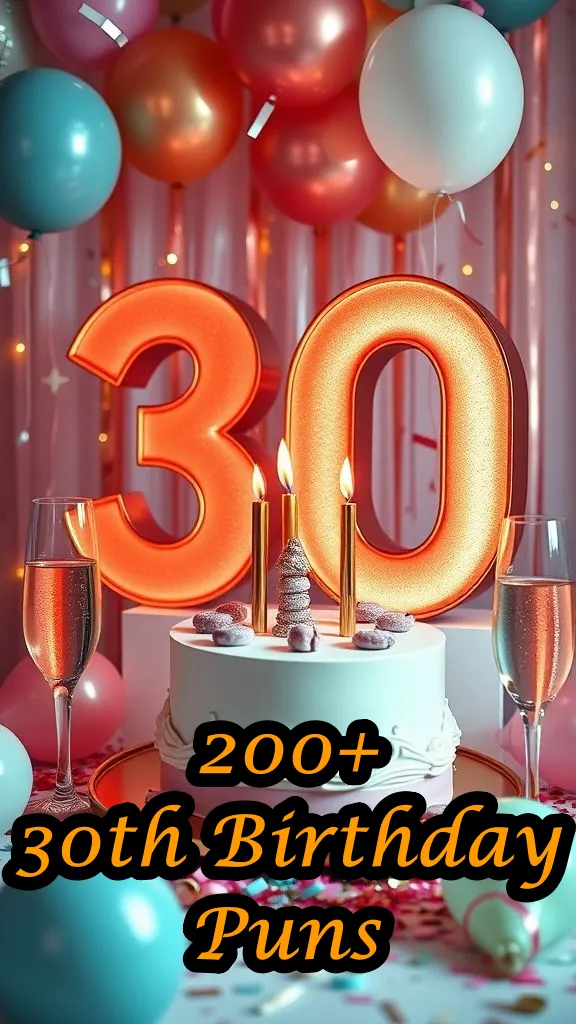 200+ Hilarious 30th Birthday Puns That'll Make Turning Thirty Feel Fabulous 200+ Hilarious 30th Birthday Puns