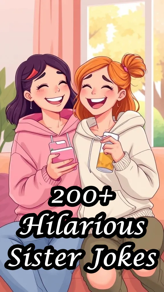 200+ Hilarious Sister Jokes That'll Have Your Whole Family Laughing 200+ Hilarious Sister Jokes