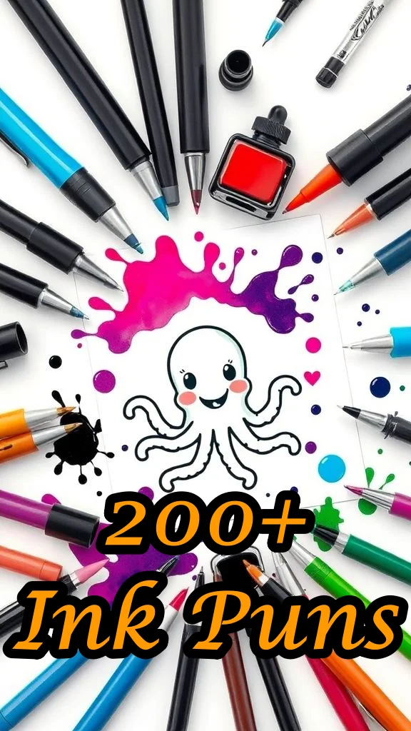 200+ Ink Puns