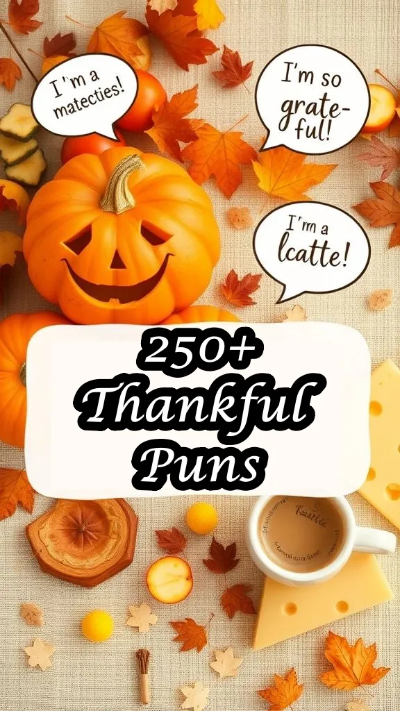 Thankful Puns That will Leave You Grinning and Grateful
