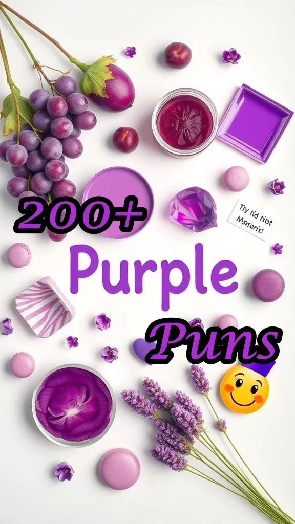 Witty Purple Puns to Keep the Humor in Bloom
