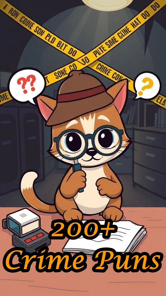 Side-Splitting Crime Puns That'll Steal Your Heart (Legally)