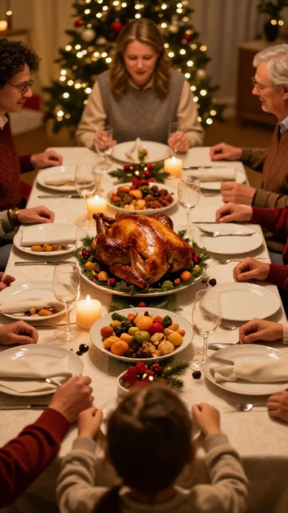 Christmas Dinner Prayer – Heartfelt Blessings & Joyful Words for Your Holiday Table