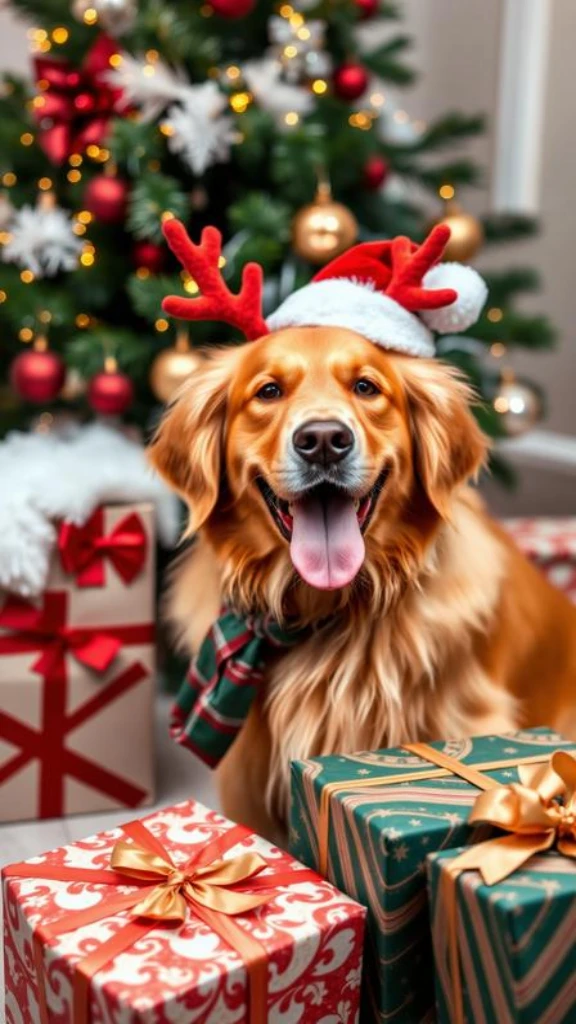 Golden Retriever Christmas Puns to Sleigh the Holiday Season