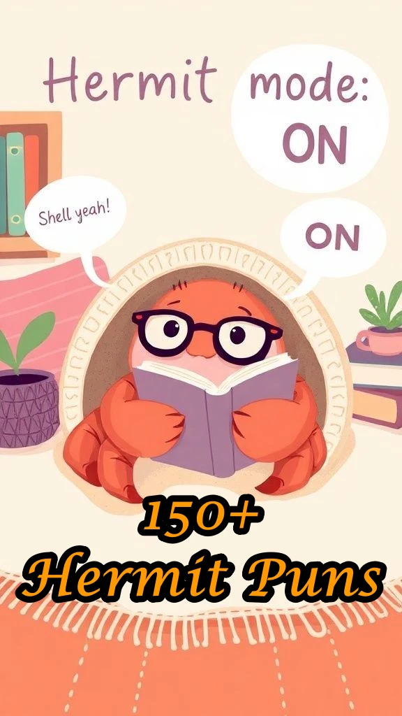 150+ Hermit Puns That'll Make You Shell-abrate Solitude Hermit Puns That'll Make You Shell-abrate Solitude