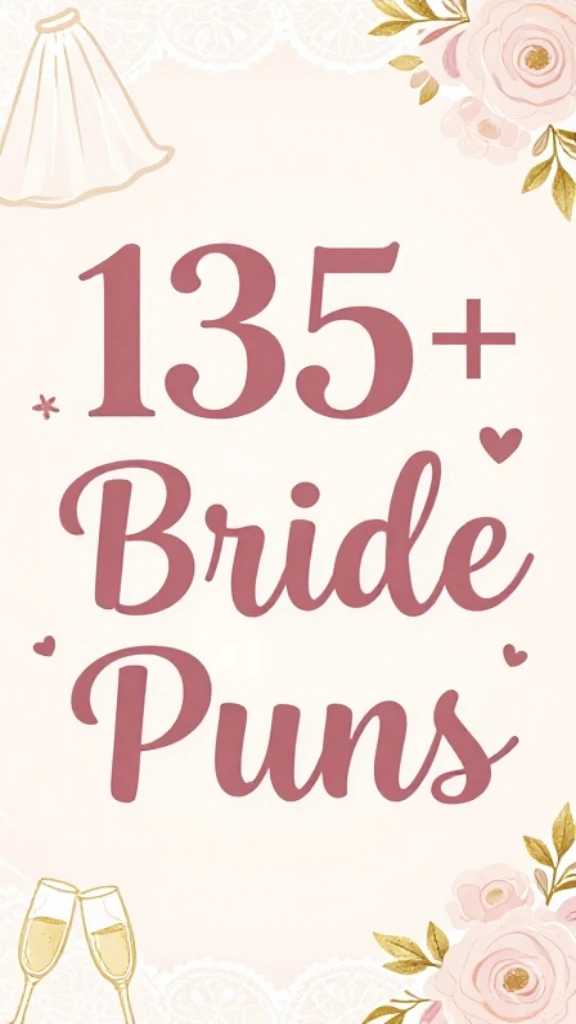 Bride Puns That'll Have You Walking Down the Aisle of Laughter