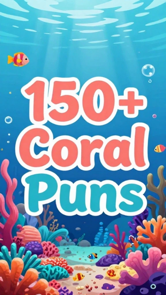 Coral Puns That'll Make Waves in Your Conversations