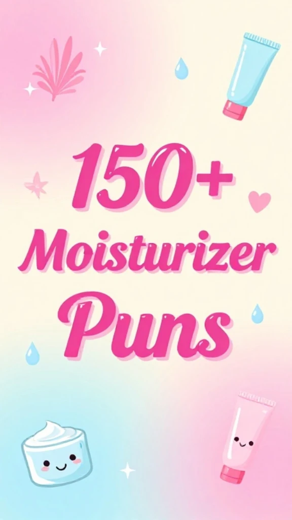 Moisturizer Puns That'll Leave Your Humor Dewy Fresh